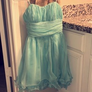turquoise dress